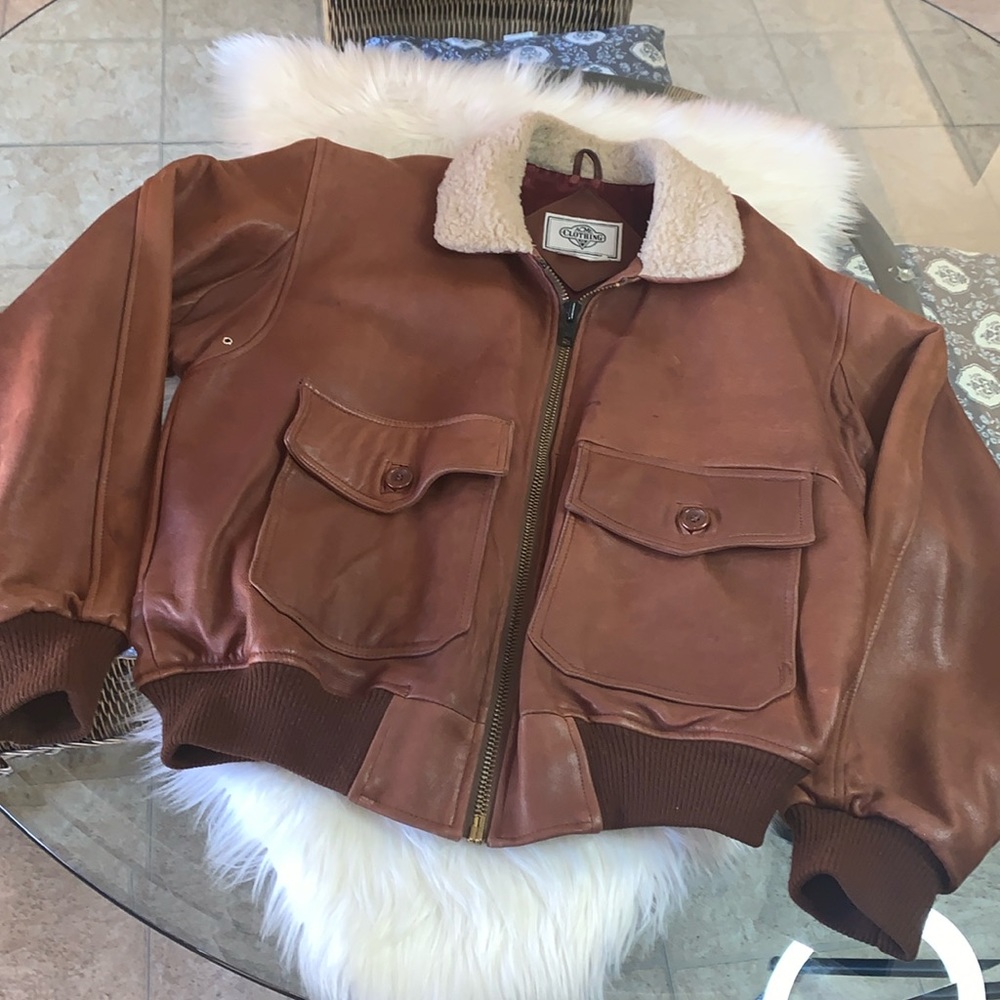 ACME x Bugs Bunny Leather Jacket Brown Size M